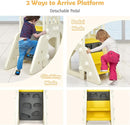 BABY JOY Toddler Large Slide, 6 in 1 Slide for Kids with Basketball Hoop, Ring Toss, 2 in 1 Convertible Climbing Way, Freestanding Kids Slide Climber Set for Indoors Outdoor Boys Girls Gifts Present by TinyTreasures Baby Boutique