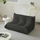 Luxury Sofa Couch Chair, Lazy Floor Seating, Fireside Bean Bag Chair, Ergonomic Tatami Sofa Lounger for Living Room, Bedroom, Office, Loveseat, Black by CozyNest Decor