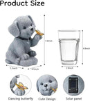 Solar Puppy Dog Garden Decor - Cute Pet Memorial Statue, Auto On/Off LED Light, Weatherproof Resin for Yard Pathway & Dog Lover Gifts by CozyNest Decor