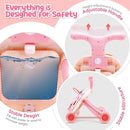 CUTE STONE 2-in-1 Baby Walker for Girls, Toddlers Learning Walker, Early Educational Push Walking Toys with Detachable Activity Center for Infants 12+ Months by TinyTreasures Baby Boutique