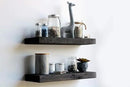 Urban Legacy Reclaimed Barnwood Planks | Floating Shelves for Wall w/Flush Mount Shelf Bracket Set Included | Set of 2 (Coffee Bean, 18"x 7"x 2") by CozyNest Decor