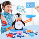 BAKAM Penguin Balance Scale Number Counting Blocks Games for Kids Ages 3-5, Montessori Math Games for Kids 5-7, Preschool Kindergarten Learning Activities, STEM Educational Toys for 3+ Year Old by TinyTreasures Baby Boutique