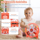 Steering Wheel Toy,Driving Steering Wheel Toy for Kids Backseat,Interactive Educational Learning Sensory Toy with Vibration,Simulated Car Toys with Light Songs for Infant Preschool Kids Toddler Gifts by TinyTreasures Baby Boutique