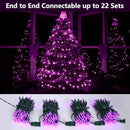 Brizled Purple Halloween Lights, 33ft 100 LED Halloween Lights Outdoor, Connectable Purple String Light 120V UL Certified Christmas Tree Light, Indoor Xmas Light for Xmas Tree Party Home Decorations by TinyTreasures Baby Boutique