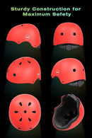 XJD Kids Bike Helmet,Multi-Sport Protective Gear Set for 3-5-8-14 Years Boys Girls with Knee and Elbow Pads Wrist Guards fit Roller Skates,Cycling,Skateboarding,Skating Scooter by TinyTreasures Baby Boutique