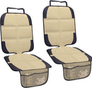 Car Seat Protector for Child Car Seat, 2 Pack Baby Car Seat Covers with Mesh Pockets & Non-Slip Backing 600D Durable Seat Protector by TinyTreasures Baby Boutique