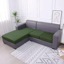 hyha Waterproof Couch Cushion Covers, Sectional Sofa Slipcovers Washable, L Shape Chaise Dog Couch Covers for Sectional Sofa, Universal Furniture Protector (1 Piece for Chaise XL, Bronze Green) by CozyNest Decor