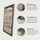 Rustic Bathroom Decor Rules Wood Sign, Frame Western Bathrooms Decors, Farmhouse Bathroom Décor, Rustic Bathrooms Door Rules Décor Sign by CozyNest Decor