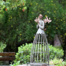 Morning View Metal Praying Angel Garden Statue Decor for Yard Art Outdoor Standing Large Angel Decorations Antique Patio Patio Lawn Holiday Christmas 18 Inches Tall by GreenHaven Gardens