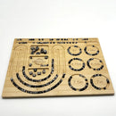 Petoysoso Bead Board for Jewelry Making, Bamboo Beading Board for Jewelry Bracelet Making, Bracelet Bead Board, Beading Trays Jewelry Design Mats for Bracelet, Necklace, Jewelry Making 15x11.5x0.5 in by TinyTreasures Baby Boutique