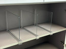 LikeU Shelf Dividers for Closets,Clear Acrylic Shelf Divider for Wood Shelves and Clothes Organizer/Purses Separators Perfect for Kitchen Cabinets and Bedroom Organizer,6 PCS by TinyTreasures Baby Boutique