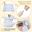 9 in 1 Convertible Baby High Chair with Booster, Wooden Highchair for Babies and Toddlers with Adjustable Tray & 5-Point Harness, Multi-Functional Growing Seat for Feeding, Learning & Play, Beige by TinyTreasures Baby Boutique