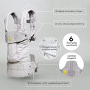 LÍLLÉbaby Complete All Seasons Ergonomic 6-in-1 Baby Carrier Newborn to Toddler - with Lumbar Support - for Children 7-45 Pounds - 360 Degree Baby Wearing - Inward & Outward Facing - Twilight Leopard by TinyTreasures Baby Boutique