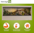 New Age Pet ECOFLEX 48" Mojave Reptile Lounge -Durable Wood Plastic Composite Habitat with Ventilation, Removable Glass Doors & Lock, Easy Assembly, for Tortoises, Snakes, Iguanas by CozyNest Decor