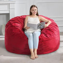 Hobestluk 4FT Bean Bag Chair Giant Bean Bag Chairs for Adults Large Bean Chairs with Removable Cover, Beanbag Chair with Filler, Adult Bean Bag Chairs for Living Room, Bedroom by CozyNest Decor