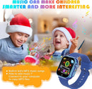 Goodatech Kids Smart Watch for Boys Girls, 1.54'' Smartwatch with 26 Puzzle Games,HD Camera,Video Music Player,Pedometer,Flashlight,Audio Book etc., Aluminum Case and Sport Band (Blue) by TinyTreasures Baby Boutique
