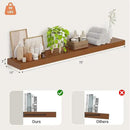 Heimlove 12 Inch Deep Floating Shelves, 72 x 12 inches Long Wall Shelf, Large Extra Display Shelf & Storage Shelf, Rustic Wood Wall Shelves for Fireplace Mantel, Walunt - 1Pack by CozyNest Decor