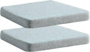 Chair Cushion for Dining Chairs with Ties Non Slip Memory Foam Kitchen Room Chair Pads 2 Pack 17x16 Inch, Light Gray by CozyNest Decor