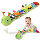 Baby Sensory Toys 0-12 Months, Plush Toys with Music and Rattle, Suitable for Newborn Baby Tummy time, can be Used as a Newborn Birthday, Holiday, Baptism Gift (Green Caterpillar) by TinyTreasures Baby Boutique