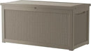 320 Gallon Outdoor Storage Box Waterproof Lockable Resin Deck Box Large, Patio Storage Bin for Pool Accessories Cushion Furniture, Garden Tools, UV-Resistant Outside Delivery Grey by GreenHaven Gardens