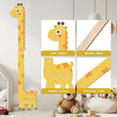 Personalized Name Growth Chart for Kids, Giraffe Height Chart for Boy Girls, Measuring Board for Kids Height, Patchwork Wooden Height Chart Measuring Board, Nursery Growth Chart Ruler by CozyNest Decor