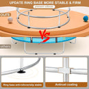 Trampoline for Kids with Anti-Rollover Round Bottom and Swing,55" Toddler Mini Trampoline for Kids Up to 440 Ibs,Gifts for Ages 3 Years and UP Indoor or Outdoor Play by TinyTreasures Baby Boutique
