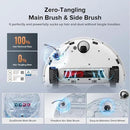 Roborock Qrevo Edge S5A Robot Vacuum and Mop, 17,000Pa, Zero-Tangling, DuoDivide Main Brush, FlexiArm Side Brush, Hot Water Mop Washing & Self-Cleaning, Warm Air Drying, Self-Emptying, White by CozyNest Decor