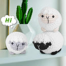 Crochet Kit for Beginners, Crochet Starter Kit with Step-by-Step Video Tutorials, Amigurumi Crochet DIY Knitting Supplies for Adults Kids, 3-Pack Little Lambs (40%+ Yarn) by TinyTreasures Baby Boutique