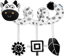 Car Seat Toys for Babies 0-6 Months,Hanging Rattle Toys for Crib Mobile, Baby Spiral Hanging Stroller Black and White High Contrast Toys for Newborn 0 3 6 9 12 Months Baby Boys Girls (Cow) by TinyTreasures Baby Boutique