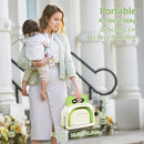 Collapsible Baby Bathtub for Newborn to Toddler (0-18 Month) - Portable Baby Bath Tub for Travel, Newborn Bathtub with Soft Towel and Floating Cushion (Green) by TinyTreasures Baby Boutique