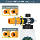 Sooprinse Foam Cannon with 1/4 Inch Quick Connector, Heavy Duty Car Foam Blaster Wide Neck Adjustable Snow Foam Lance for Pressure Washer, 5 Pressure Washer Nozzle Tips, 1 Liter by GreenHaven Gardens