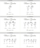 Mother's Day Gift from Kids - Moms Garden Custom Gift, Personalized Grandma's Garden Birth Flowers, Wooden Memory Box, Mom Day, Unique Christmas Gifts, Cute Birthday Gifts Ideas, Xmas Present for Wife by TinyTreasures Baby Boutique