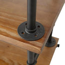 Industrial Pipe Bar Carts/Serving Carts/Kitchen Carts/Wine Rack Carts on Wheels with Shelves - Wood Rolling Carts - Wine Tea Liquor Shelves/Holder - Home Furniture by CozyNest Decor