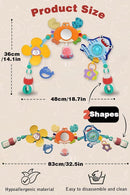 Pau1Hami1ton Baby Stroller Arch Toys, Car Seat Toys,Bouncer Toy Bar/Mobile for Bassinet,Adjustable Baby Hanging Toys Fit for Crib Bed,Stroller,Car Seat.S-19(Crab) by TinyTreasures Baby Boutique