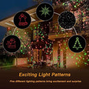 Christmas Laser Lights Outdoors Decoration Projector Light Waterproof LED Star Show for Xmas Decor House Home Yard Garden Patio Wall Indoor, Red and Green with Wireless Remote by GreenHaven Gardens