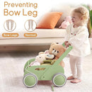 2025 HOMEKOL Wooden Baby Walker,Baby Push Walker, Adjustable Speed Baby Walker for Boys and Girls, Baby Activity Center, Gift for Birthday, Christmas and New Year Nature Green by TinyTreasures Baby Boutique