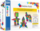 MAGNA-TILES Classic 100-Piece Magnetic Construction Set, The ORIGINAL Magnetic Building Brand by TinyTreasures Baby Boutique