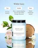M&SENSE Spring Scented Candle, Jasmine Clean Cotton Soy Wax Large 19.4oz 110 Hour Long Lasting Burning Non Toxic Organic Natural 2 Wick Relaxing Jar Candle for Women by CozyNest Decor