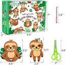 CiyvoLyeen Sloth Sewing Craft Kit Jungle Animal DIY Craft Sewing Kit for Girls and Boys Educational Sewing Kits for Kids Age 8 9 10 11 12 Craft Kit Includes 8 Projects by TinyTreasures Baby Boutique