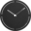 Stephanie Imports Modern Minimalist Dark Concrete Gray Silent Wall Clock (Silver) by CozyNest Decor