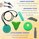 Chewy Necklaces for Sensory Kids, Silicone Chewy Necklaces for Boys and Girls with Autism, ADHD, SPD, Chewing, Oral Motor Therapy Toy by TinyTreasures Baby Boutique