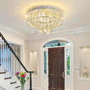 Mini Chandelier Modern Crystal Chandeliers for Hallway Light Fixture LED Flush Mount Ceiling Light Dimmable Lamp for Dining Room Living Room Bedroom by CozyNest Decor