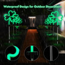 BlcTec St Patricks Day Decorations Outdoor, 4PCS Shamrock Neon Lights with Stainless Steel Stakes, Waterproof Irish Green Shamrock Pathway Lights for Yard Lawn Garden Porch Decor, Plug in by GreenHaven Gardens