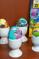 METMA 1999 Egg Decorating Kit ROBO - Complete Decorative Eggs Set with Liquid Dyes, Stickers, Egg Spinner, and More - Fun Easter Egg Dye Kit Arts and Crafts for Kids(ROBO Eggs) by TinyTreasures Baby Boutique