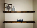 joelsantiques 48 Inch Wooden Floating Shelves for Wall - 48x9x2 in - Made of Natural Wood - Long Heavy Duty Rustic Wall Shelves for Bedroom - Perfect for Living Room, Kitchen - Medium Brown by CozyNest Decor
