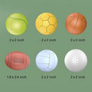 Baby Sensory Balls, Soft Rubber Balls for Toddlers 1-3, Montessori Sensory Bath Toys 6 to 12 Months, Kids Soccer Ball, Sport & Outdoors Baby Ball, 6 Rubber Soft Toys for Kids by TinyTreasures Baby Boutique