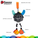 Sassy Confetti Yeti Chime Toy | Hanging Developmental Attachable Toy | Ages 0+ Months and Up by TinyTreasures Baby Boutique