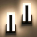 Joosenhouse Modern LED Wall Sconce Dimmable Wall Mounted Lamp Set of 2, Black 3000K Warm White Wall Lamp, Hardwired Bathroom Vanity Light, Indoor Wall Lights for Hallway, Bedroom, Study, Living Room. by CozyNest Decor