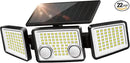UME Solar Outdoor Lights - 3000 Lumen, 7000K, 152 LED Super Bright Motion Sensor Flood Lights with 2 Sensors, IP65 Waterproof, 270 Wide Angle, 3 Modes for Garden & Patio by GreenHaven Gardens