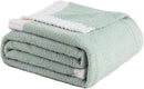 Soft Fuzzy Throw Blanket - Green Cozy Warm Knit Fluffy Plush, Lightweight & Breathable, Throw for Bed, Chair, Sofa, Couch, Outdoor, 60"X80", Oeko-TEX Certified by CozyNest Decor